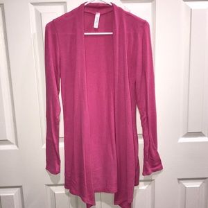 PINK BLUSH MATERNITY - Medium, Pink Long Cardigan